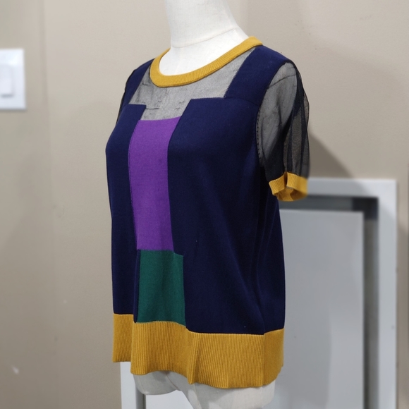 UN3D Block color summer knit tops - Picture 4 of 6
